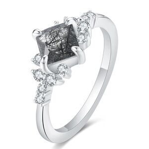 14k Salt and Pepper Diamond Ring